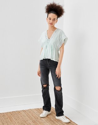 AE V-Neck Baybdoll Blouse