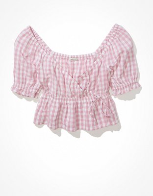 AE Wrap Babydoll Blouse