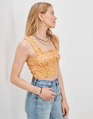 AE Square Neck Corset Tank Top