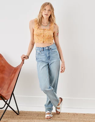 AE Square Neck Corset Tank Top