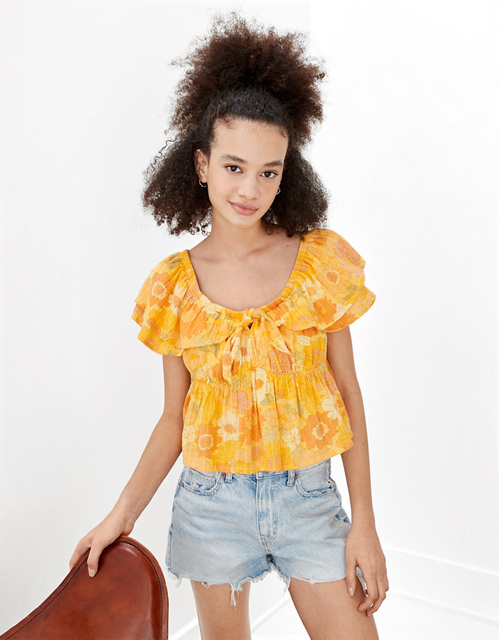 AE Off-the-Shoulder Ruffle Blouse
