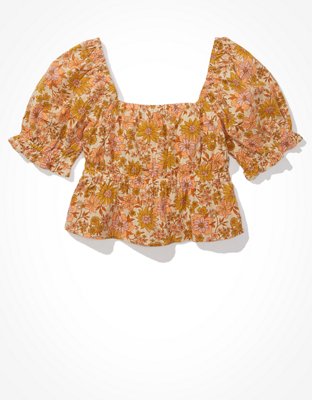 Женские блузки American Eagle AE Wrap Babydoll Blouse — фото 4