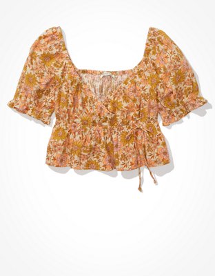 Женские блузки American Eagle AE Wrap Babydoll Blouse — фото 3