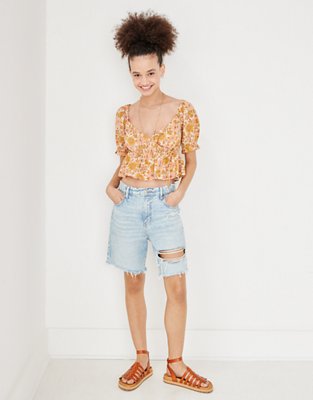 Женские блузки American Eagle AE Wrap Babydoll Blouse — фото 5