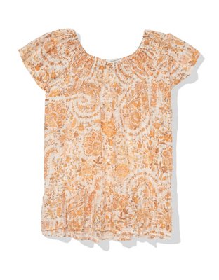 AE High Neck Babydoll Tank Top