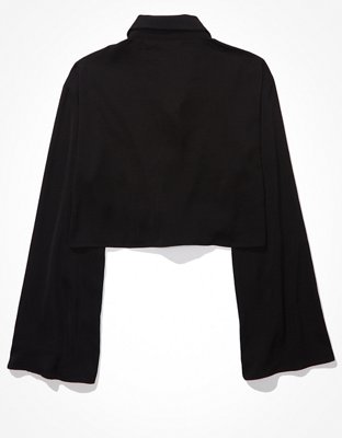 AE Silky Button-Up Blouse