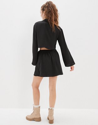 AE Silky Button-Up Blouse