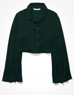 AE Blusa de seda con botones
