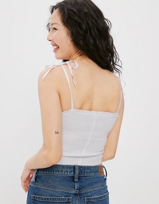 AE Smocked Crossover Cami