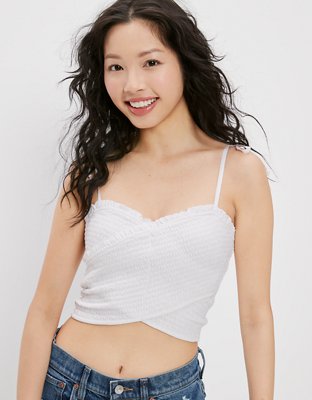 AE Smocked Crossover Cami