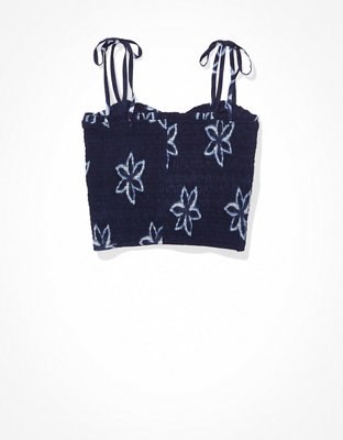 AE Smocked Crossover Cami