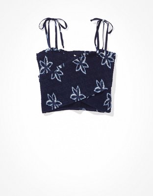 AE Smocked Crossover Cami