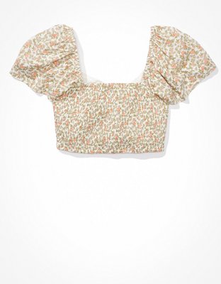 AE Cut-Out Flutter Sleeve Blouse