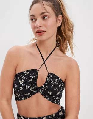 AE Super Cropped Halter Top