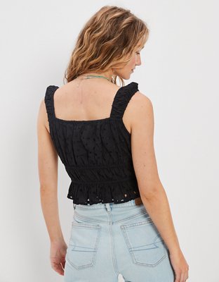 AE Cap Sleeve Babydoll Blouse