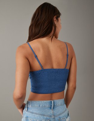 AE Cropped Silky Keyhole Cami