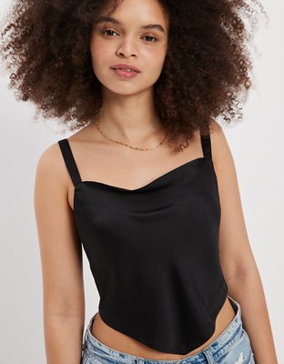 Camiseta sin mangas con cuello grande AE