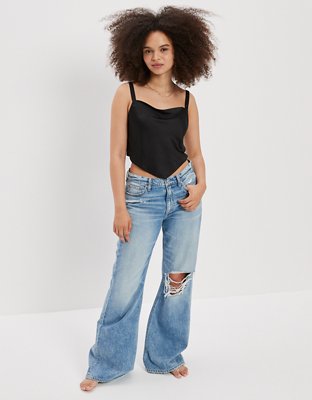 Женские топы American Eagle AE Cowl Neck Tank Top — фото 5