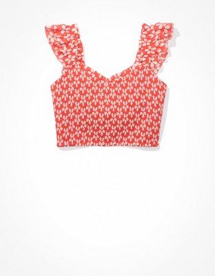Женские блузки American Eagle AE Smocked Ruffle Blouse — фото 4