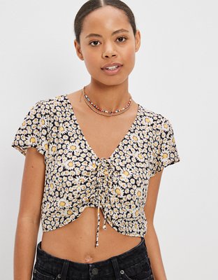 AE Cinch-Front Blouse