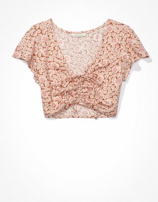 Женские блузки American Eagle AE Cinch-Front Blouse — фото 3