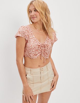 Женские блузки American Eagle AE Cinch-Front Blouse — фото 4