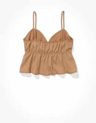 AE Satin Babydoll Blouse