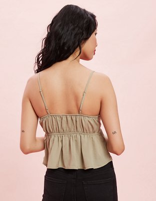 AE Satin Babydoll Blouse