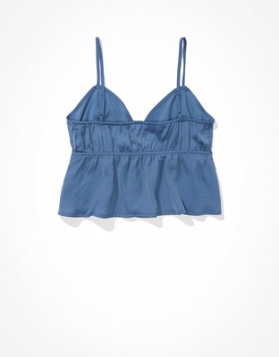 AE Satin Babydoll Blouse