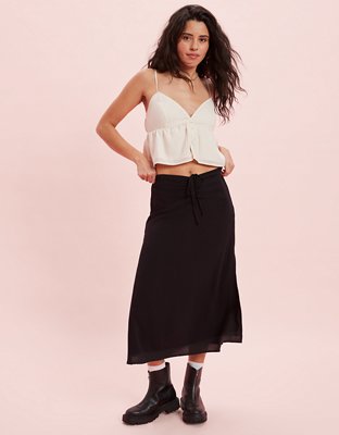 AE Satin Babydoll Blouse