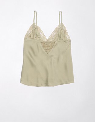 AE Silky Lace Trim Cami | American Eagle