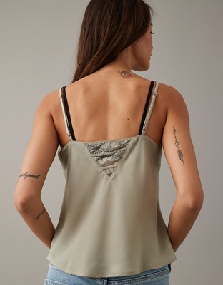 AE Silky Lace Trim Cami