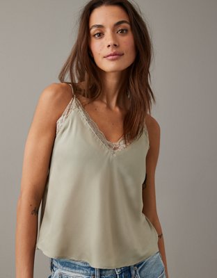 AE Silky Lace Trim Cami