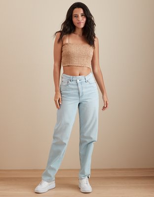 AE Cropped Denim Tube Top