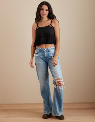 AE Cropped Tulle Babydoll Cami