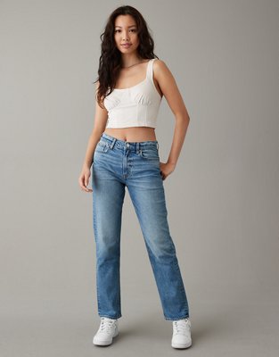 AE Cropped Corduroy Corset Top