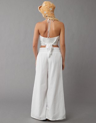 AE Cropped Tie-Back Halter Top