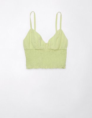 Женские топы American Eagle AE Smocked Cross-Back Tank Top — фото 3