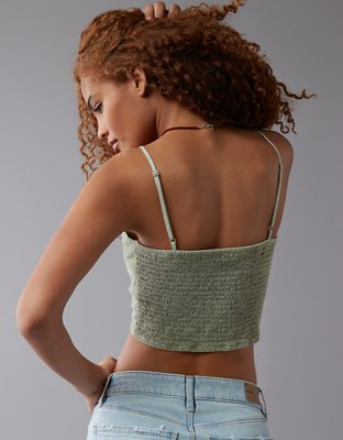 AE Cropped V-Neck Tank Top