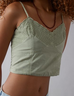 AE Cropped V-Neck Tank Top