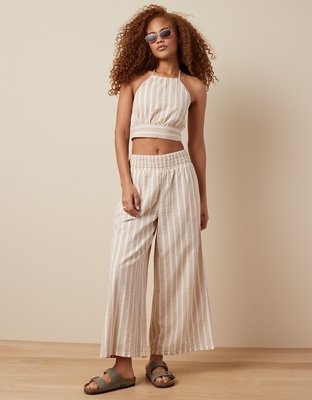 AE Cropped Tie-Back Halter Top