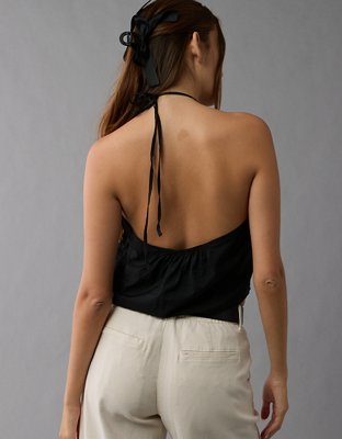 Женские топы American Eagle AE Y-Neck Bandana Halter Top — фото 5