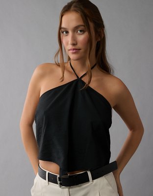 AE Y-Neck Bandana Halter Top