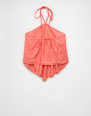AE Y-Neck Bandana Halter Top