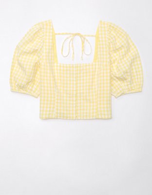 Корсет AE Square-Neck Blend, лён — American Eagle — фото 5