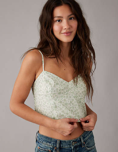 AE Cropped V-Neck Tank Top