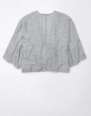 Женские топы American Eagle AE Tie-Front Wrap Top — фото 4