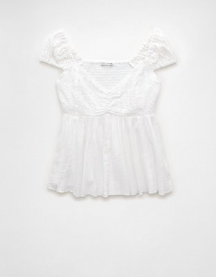 AE Cap-Sleeve Babydoll Top