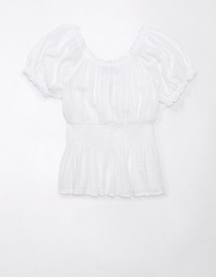 AE Short-Sleeve Babydoll Top