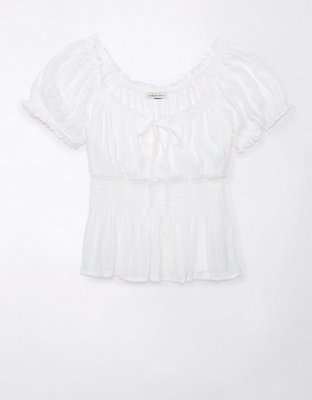 AE Short-Sleeve Babydoll Top